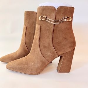 COACH Tan Suede Booties, Size 9